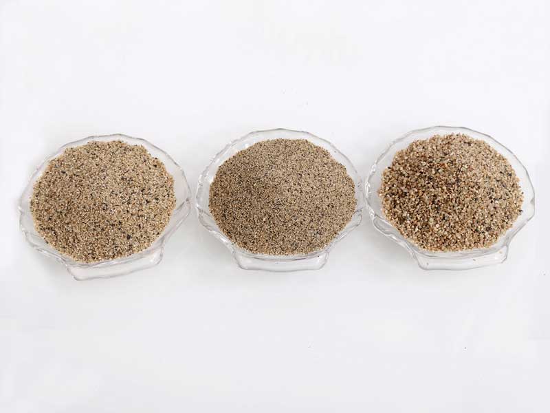 粗砂、中砂、細砂