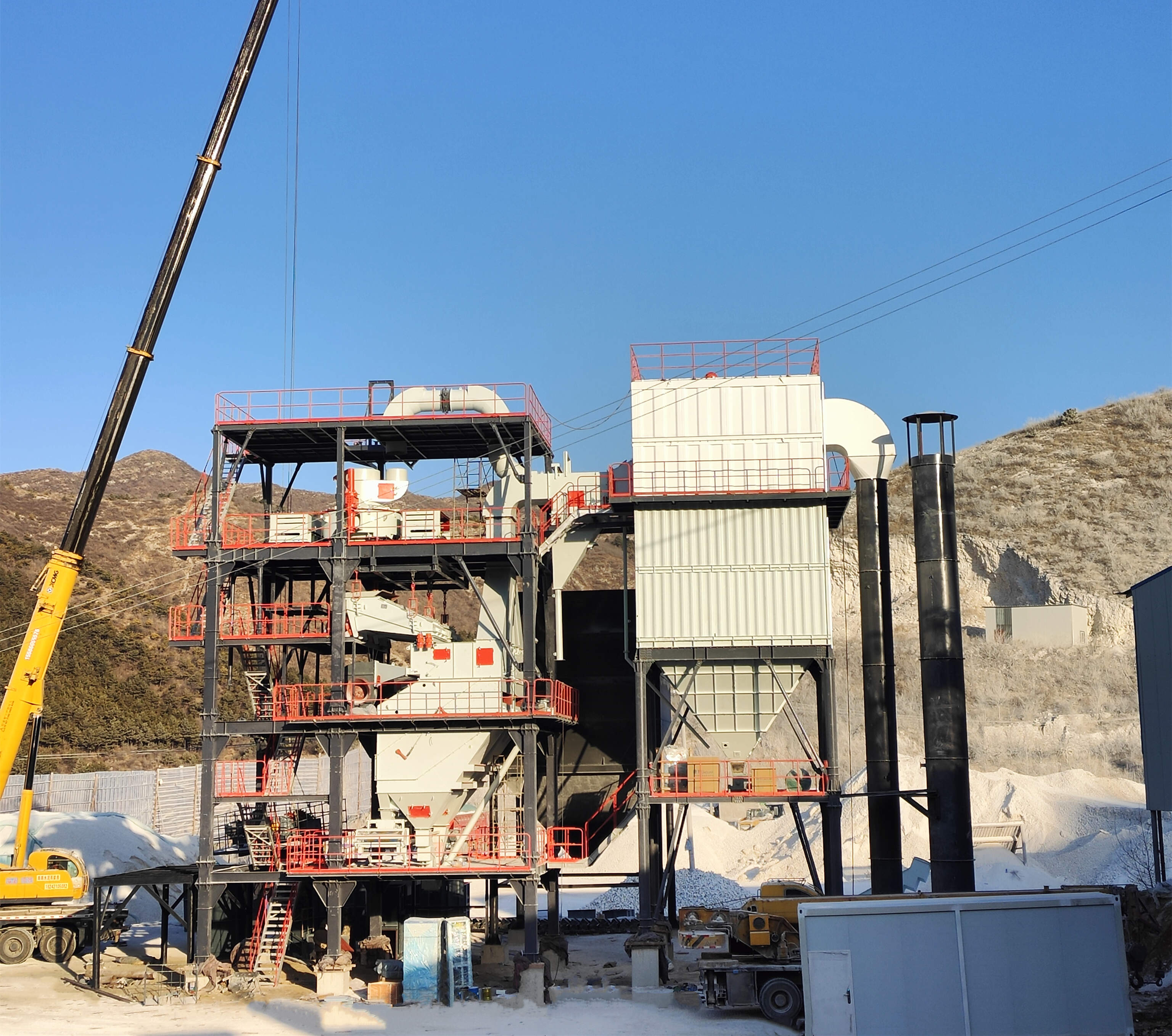 生產(chǎn)高品質(zhì)機(jī)制砂，請選擇唐山金路V9干式制砂樓